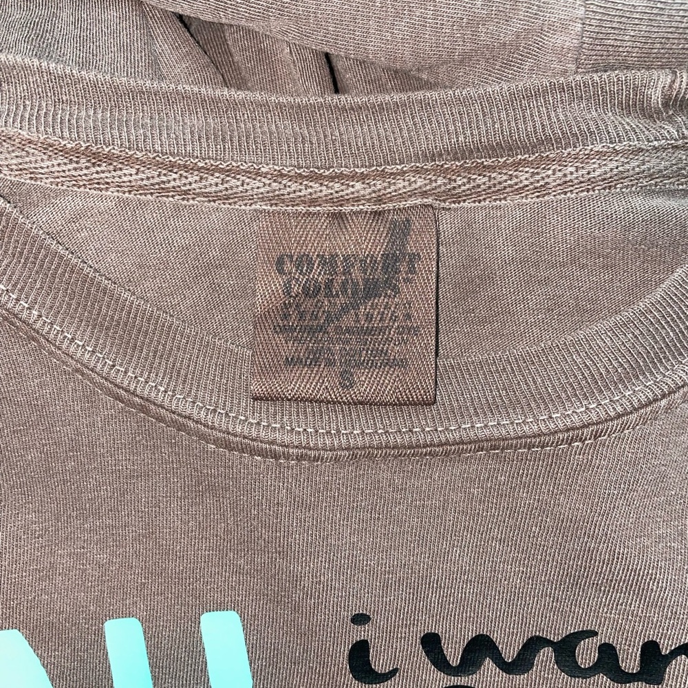 Comfort Colors Brown Long Sleeve Tee with Festive Graphic - Picture 5 of 6